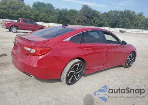 2021 Honda Accord Sport из США, поврежденный, VIN 1HGCV1F39MA074606